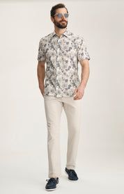 Courage Straight Leg Pants In Oat Honeycomb