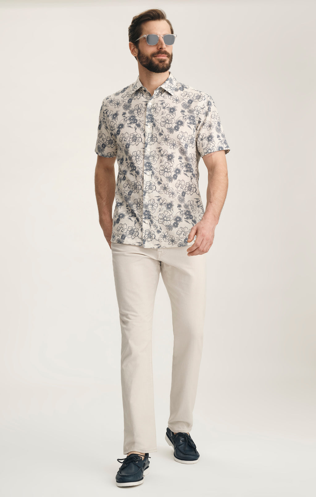 Courage Straight Leg Pants In Oat Honeycomb