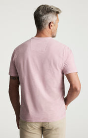 Slub Crew Neck T-Shirt In Woodrose