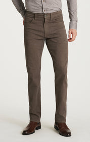 Courage Straight Leg Pants in Coffee Diagonal