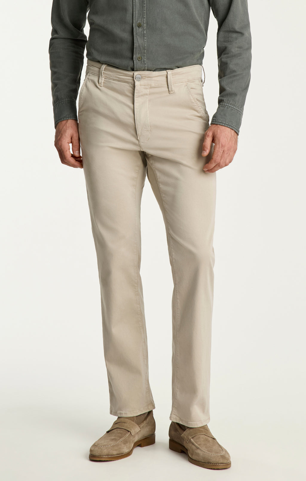 Charisma Relaxed Straight Chino Pants In Dawn Twill