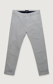 Verona Straight Leg Chino Pants In Ice Grey High Flyer