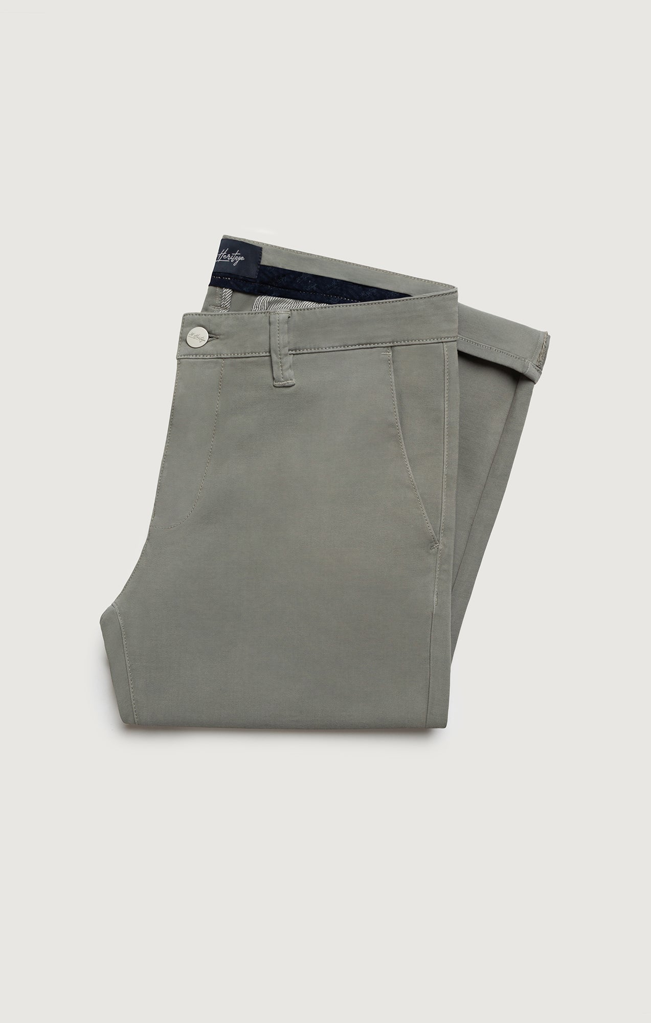 Verona Straight Leg Chino Pants In Dove High Flyer