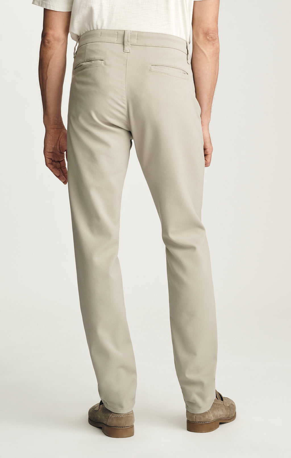 Verona Straight Leg Chino Pants in Stone High Flyer