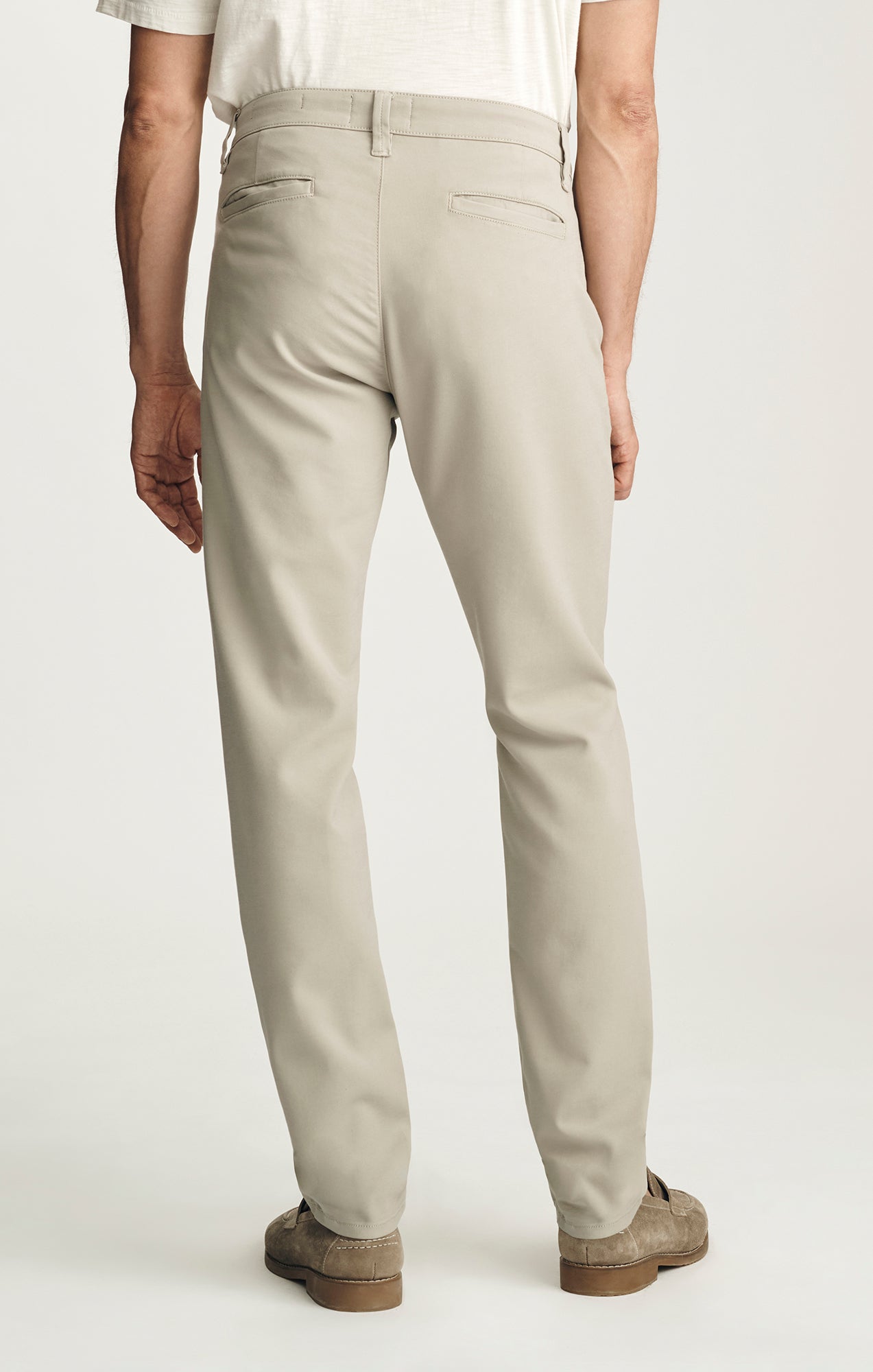 Verona Straight Leg Chino Pants in Stone High Flyer