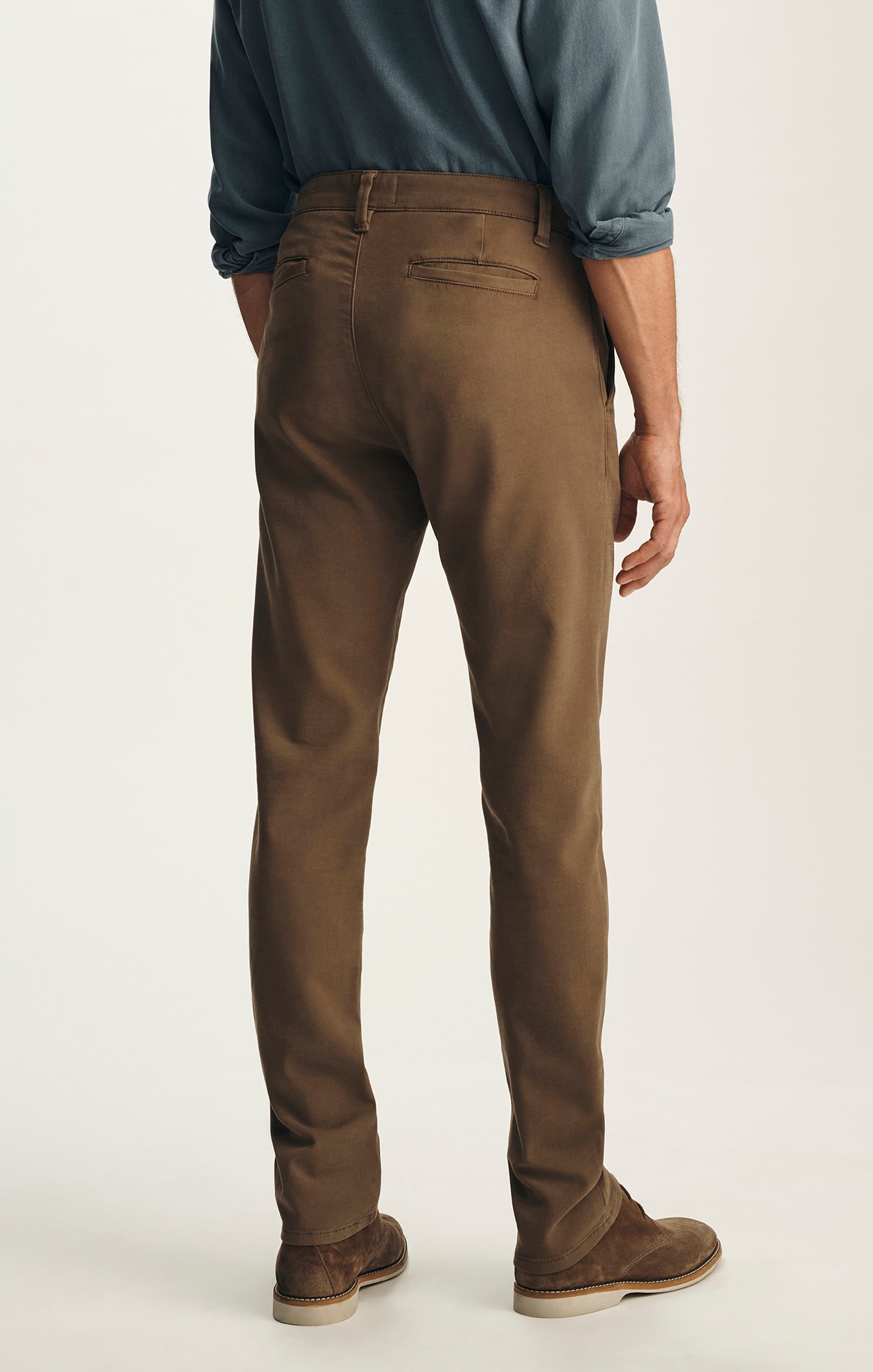 Verona Straight Leg Chino Pants in Caribou High Flyer