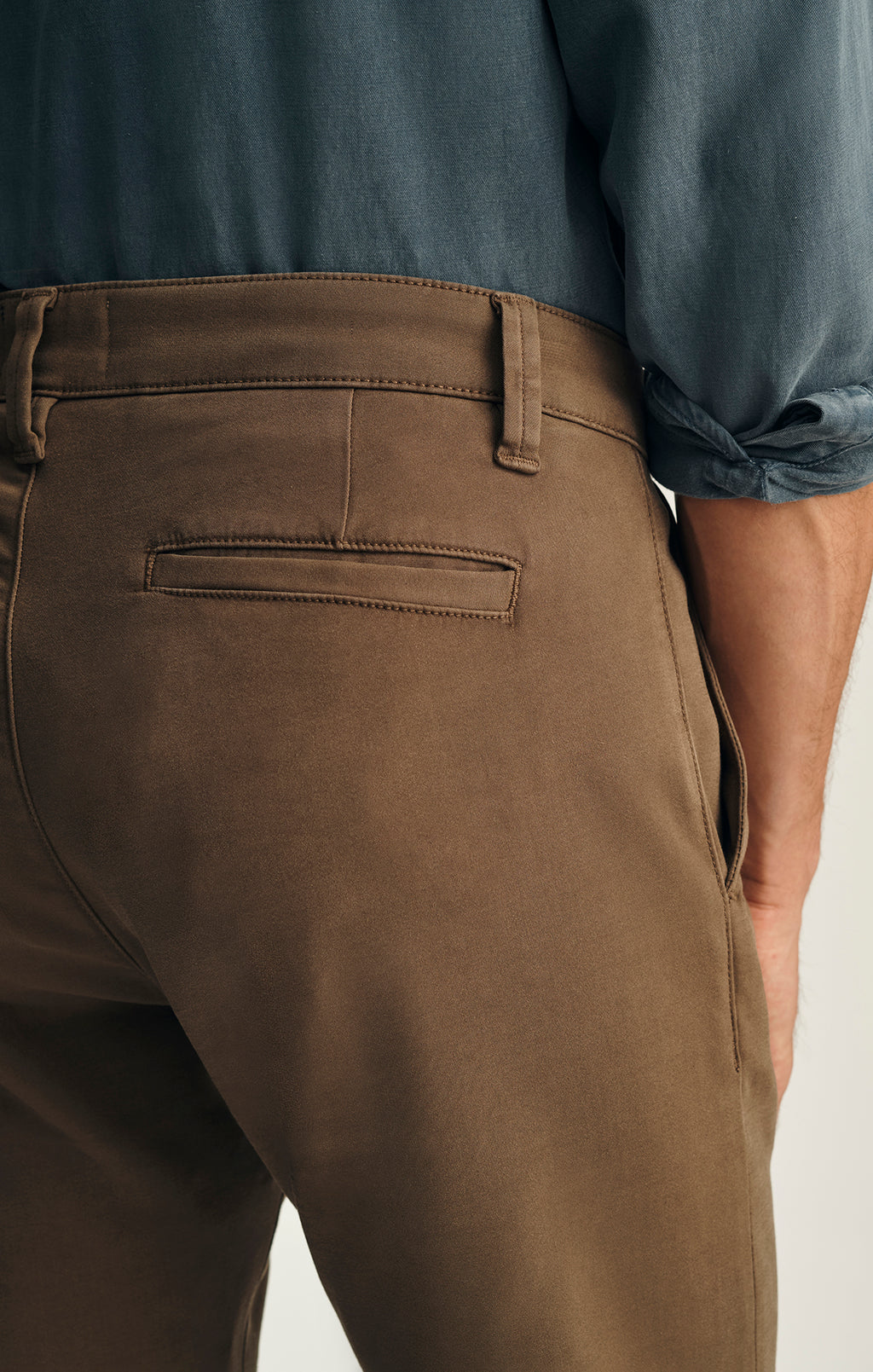 Verona Straight Leg Chino Pants in Caribou High Flyer