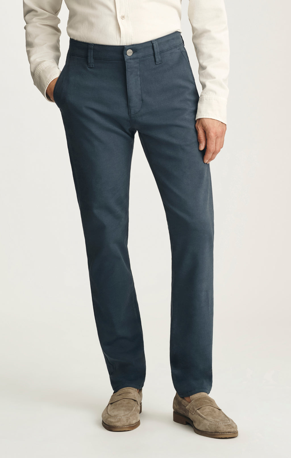 Verona Straight Leg Chino Pants in Dark Denim High Flyer