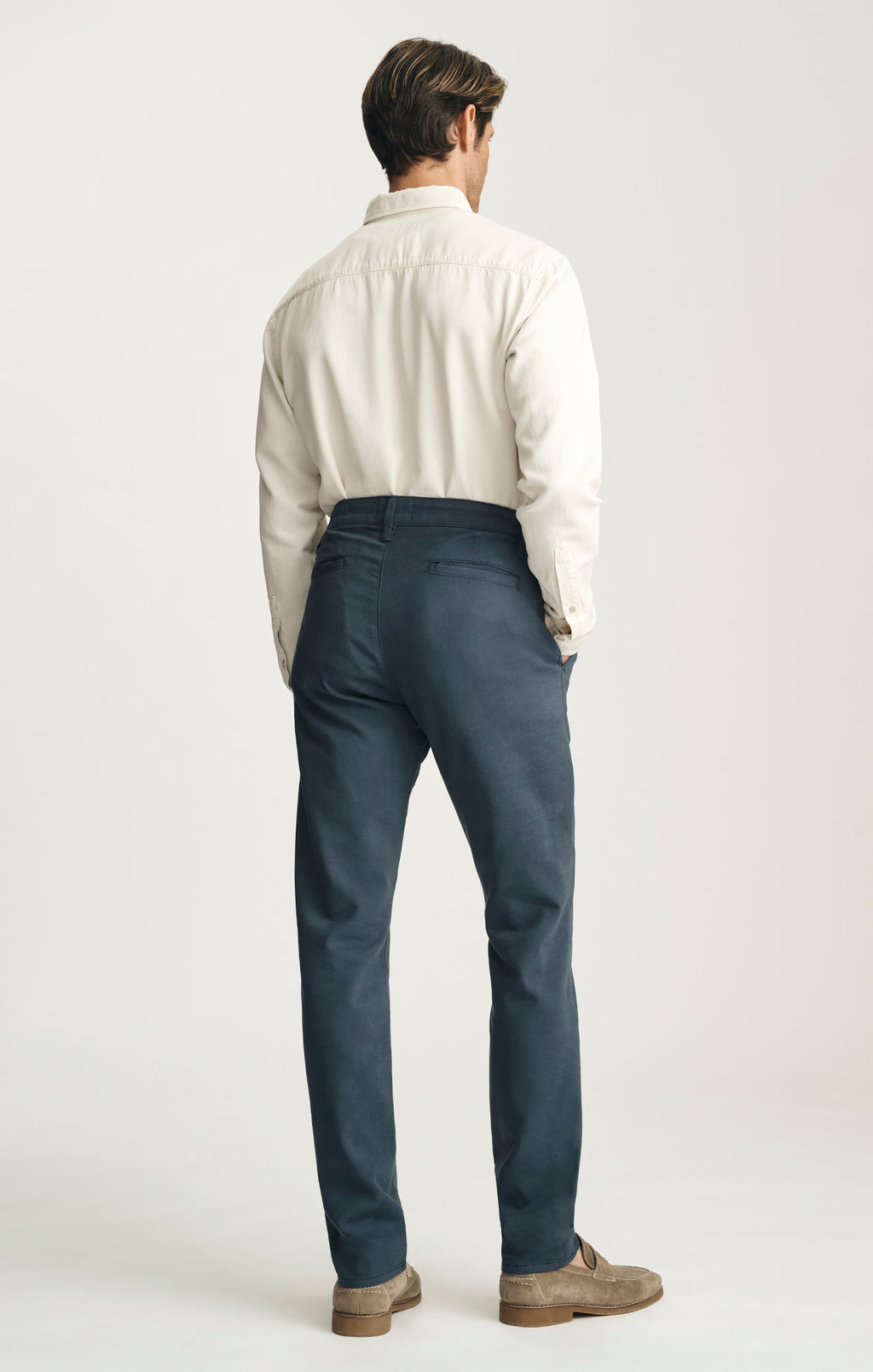 Verona Straight Leg Chino Pants in Dark Denim High Flyer