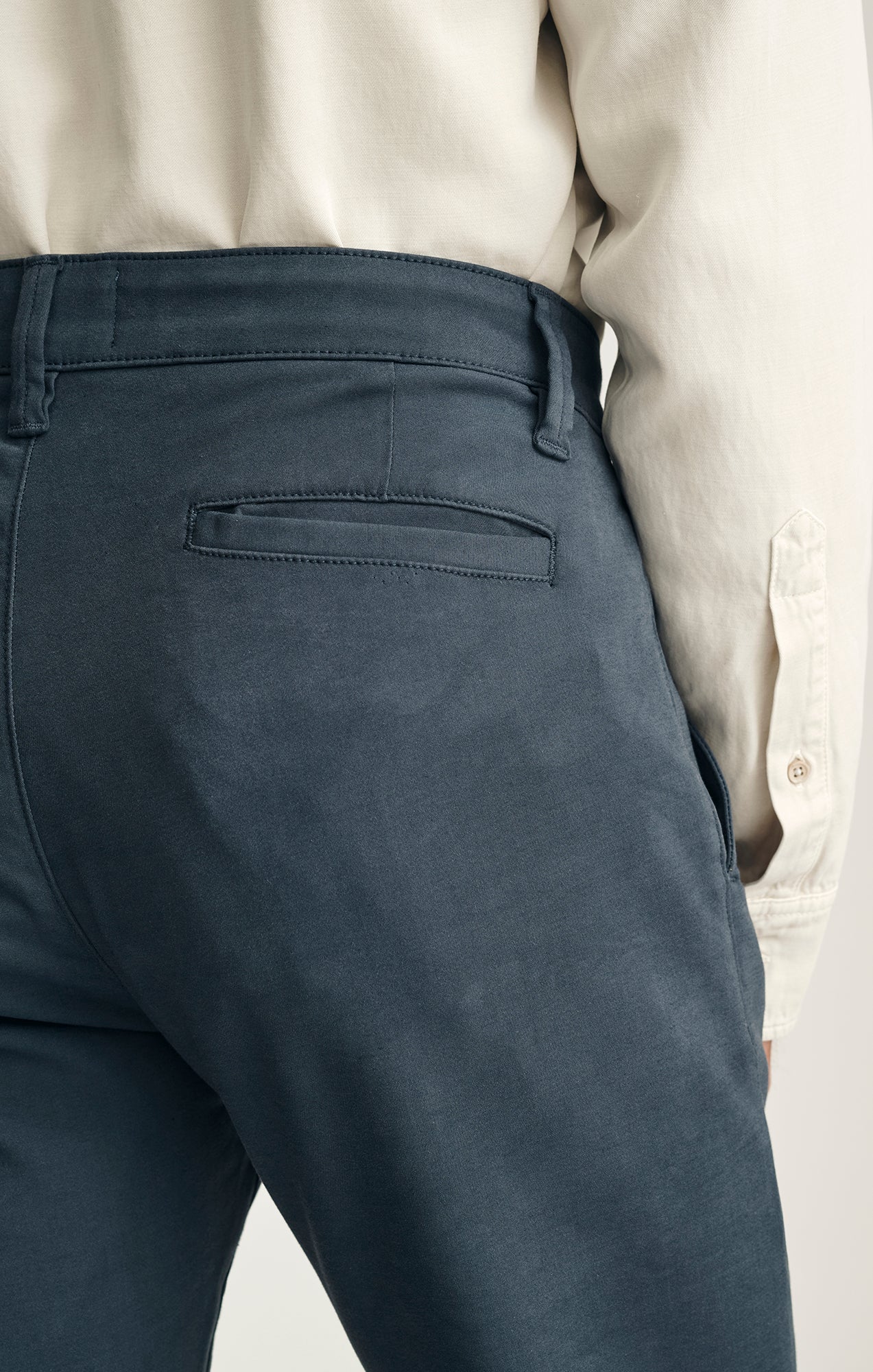 Verona Straight Leg Chino Pants in Dark Denim High Flyer