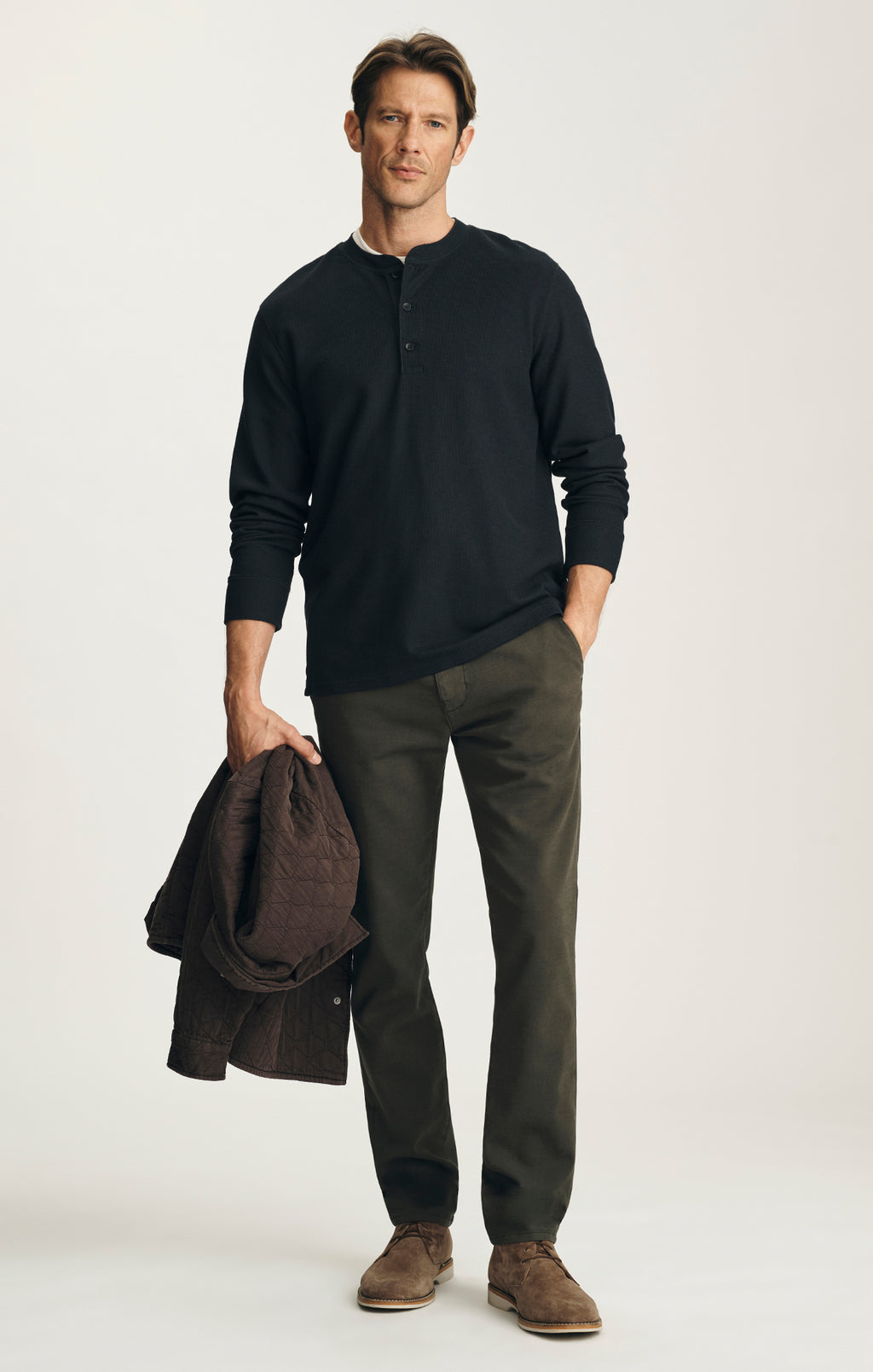 Verona Straight Leg Chino Pants in Jasper High Flyer