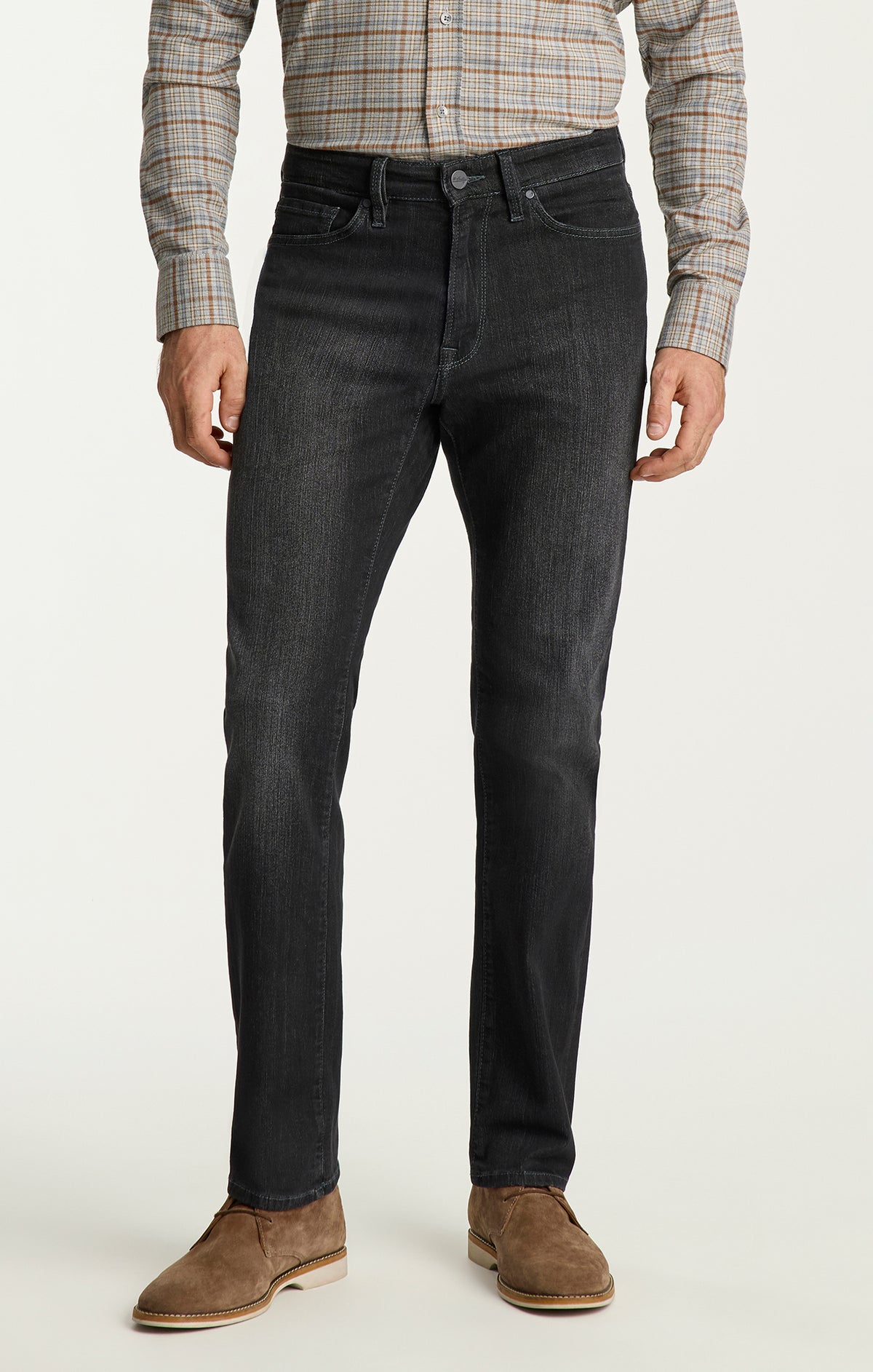 Charisma Relaxed Straight Jeans In Charcoal Comfort