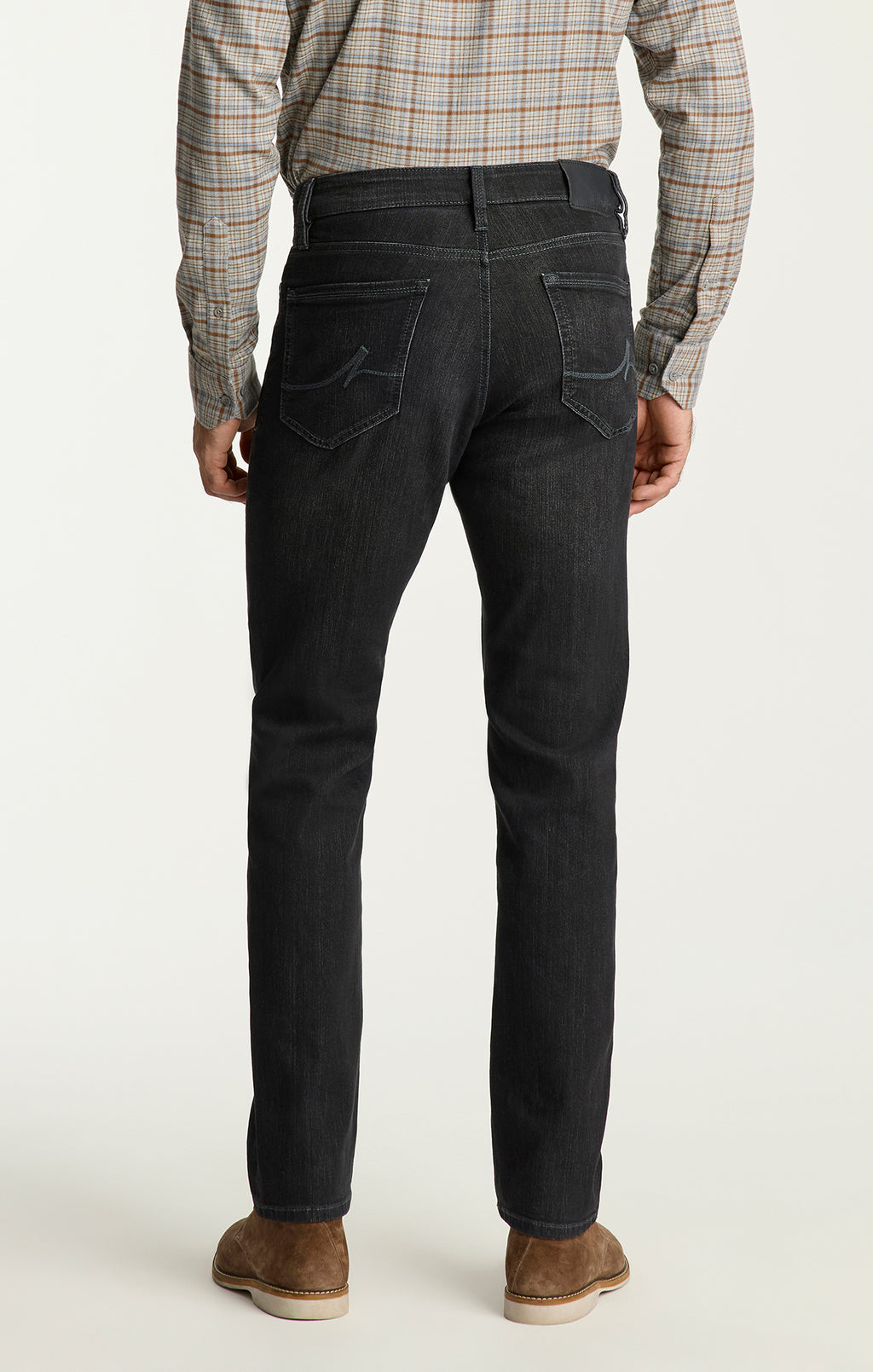 Charisma Relaxed Straight Jeans In Charcoal Comfort