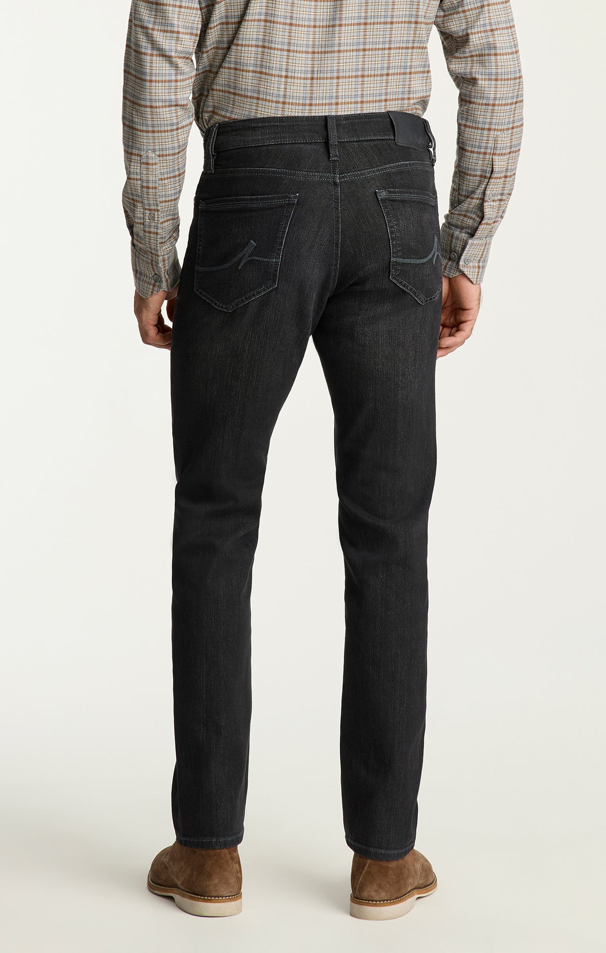 Charisma Relaxed Straight Jeans In Charcoal Comfort