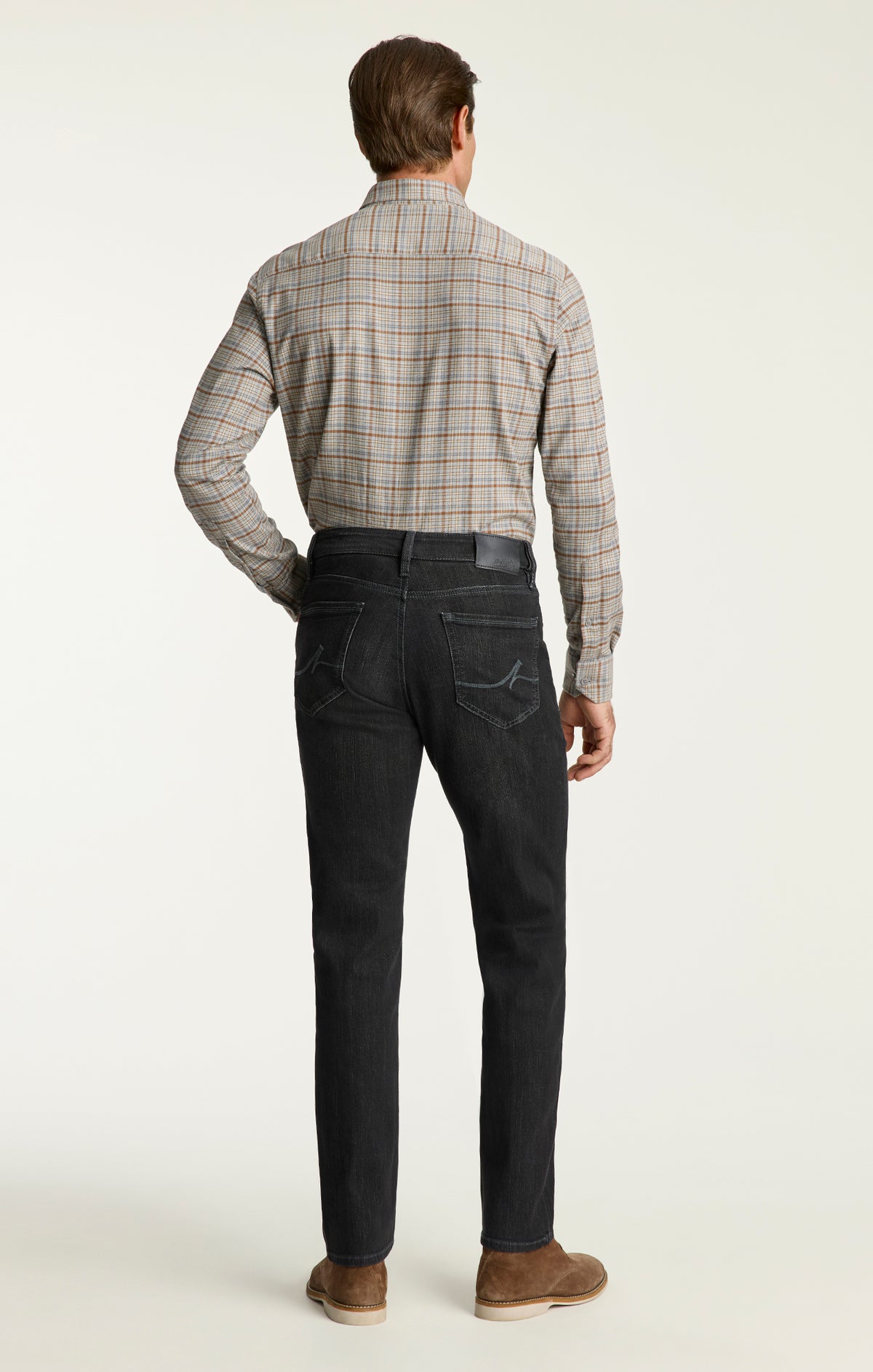 Charisma Relaxed Straight Jeans In Charcoal Comfort