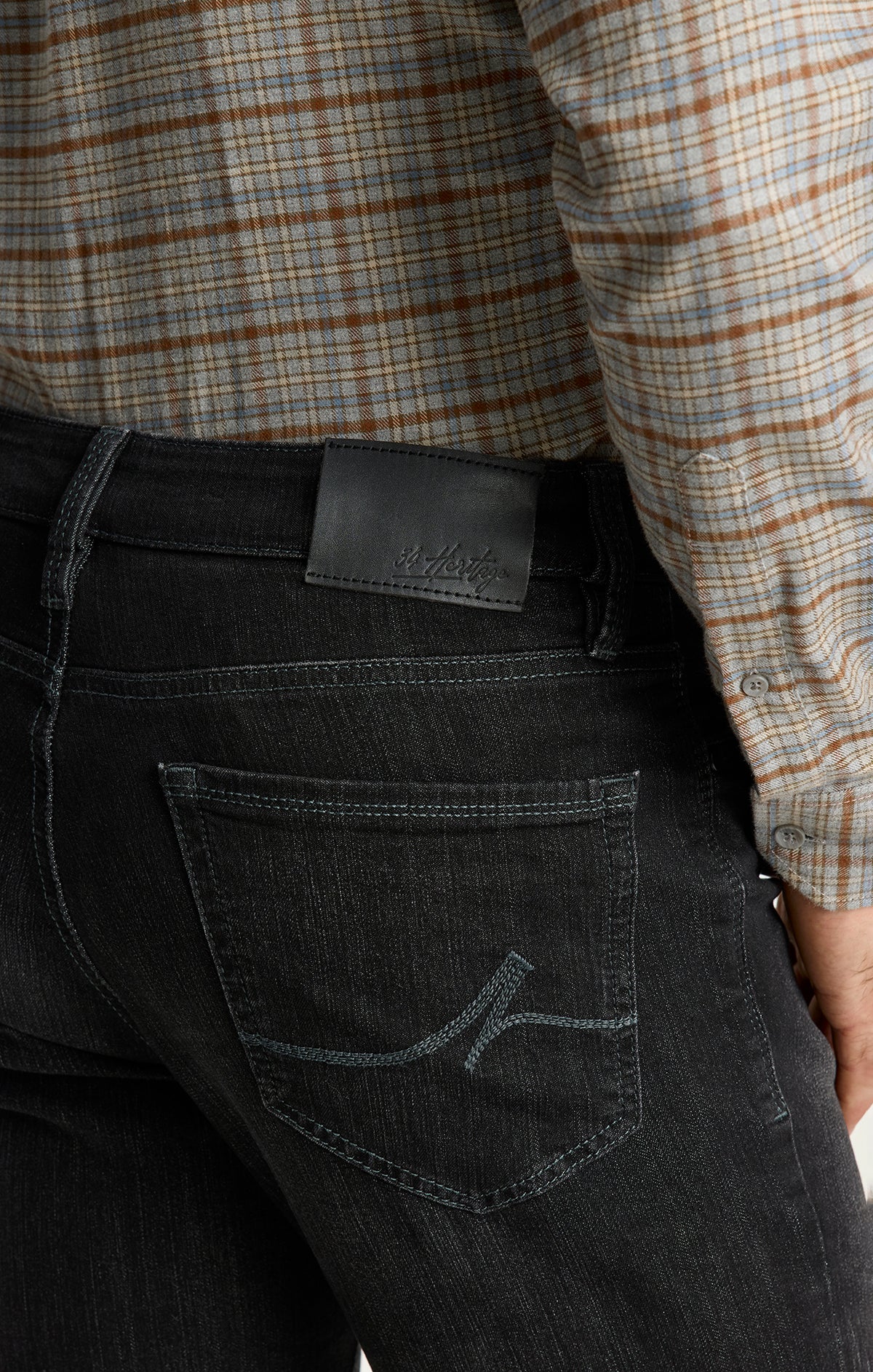 Charisma Relaxed Straight Jeans In Charcoal Comfort
