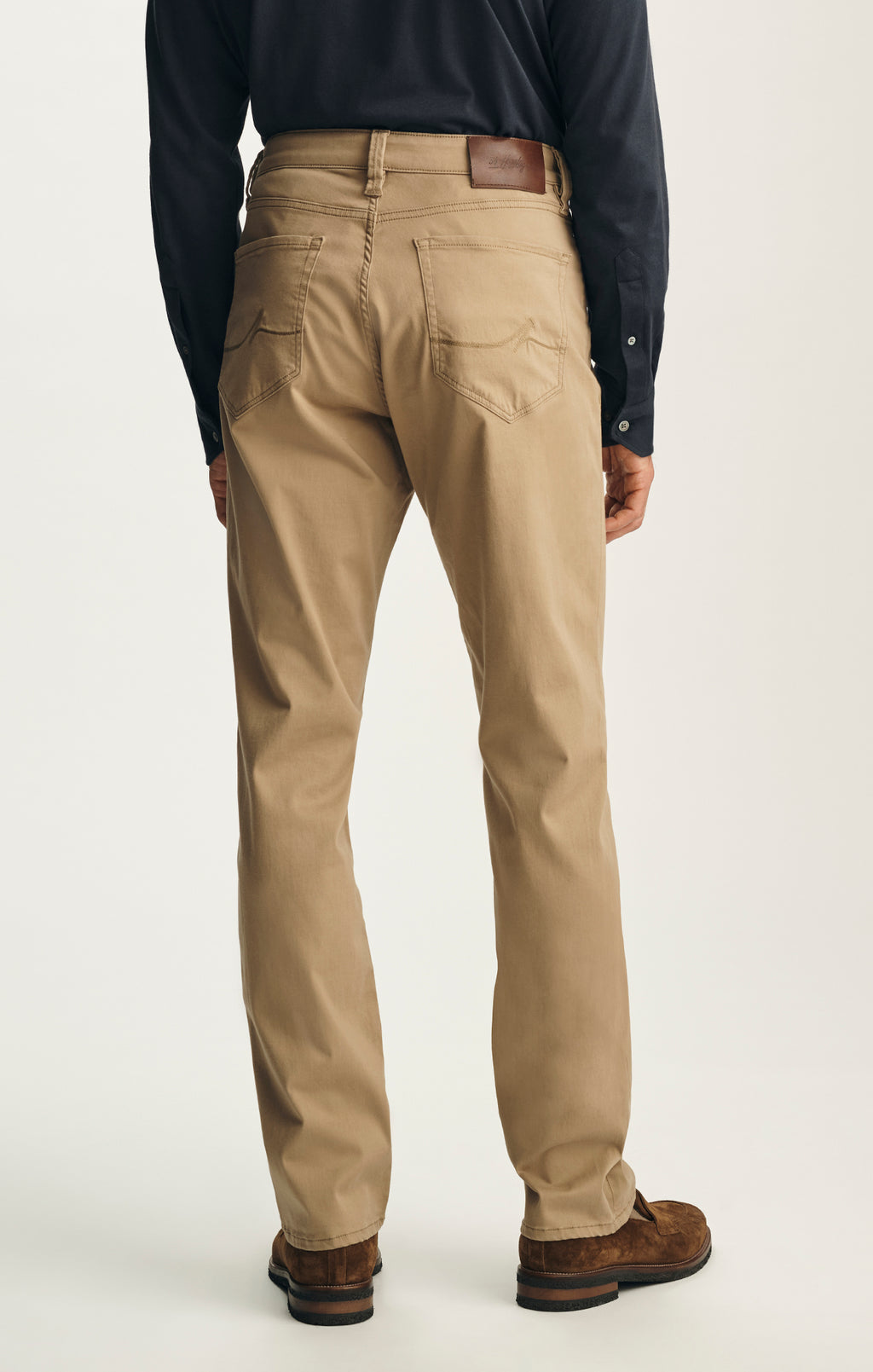 Charisma Relaxed Straight Pants In Khaki Twill