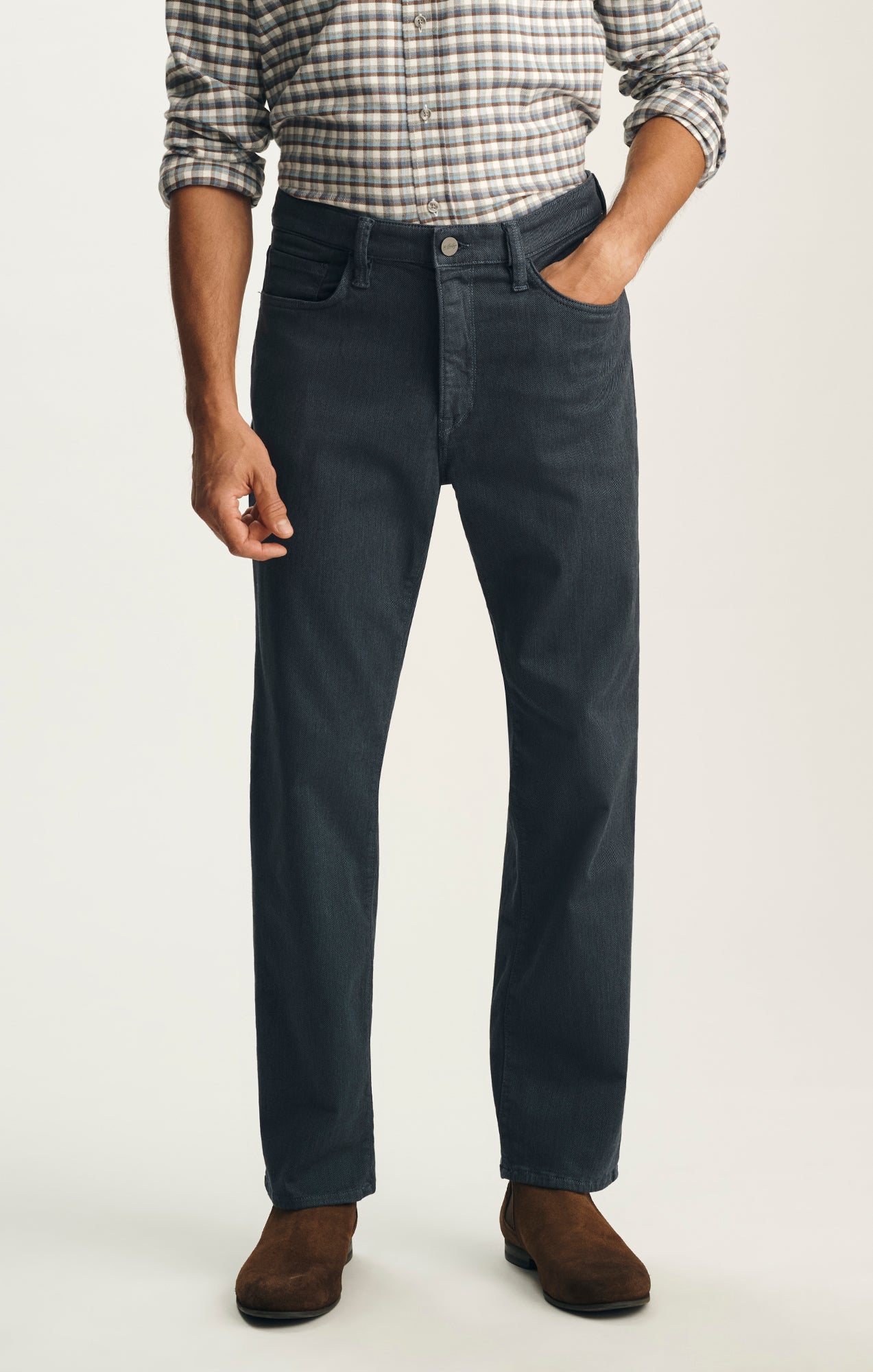 Charisma Relaxed Straight Pants In Insignia Blue Diagonal