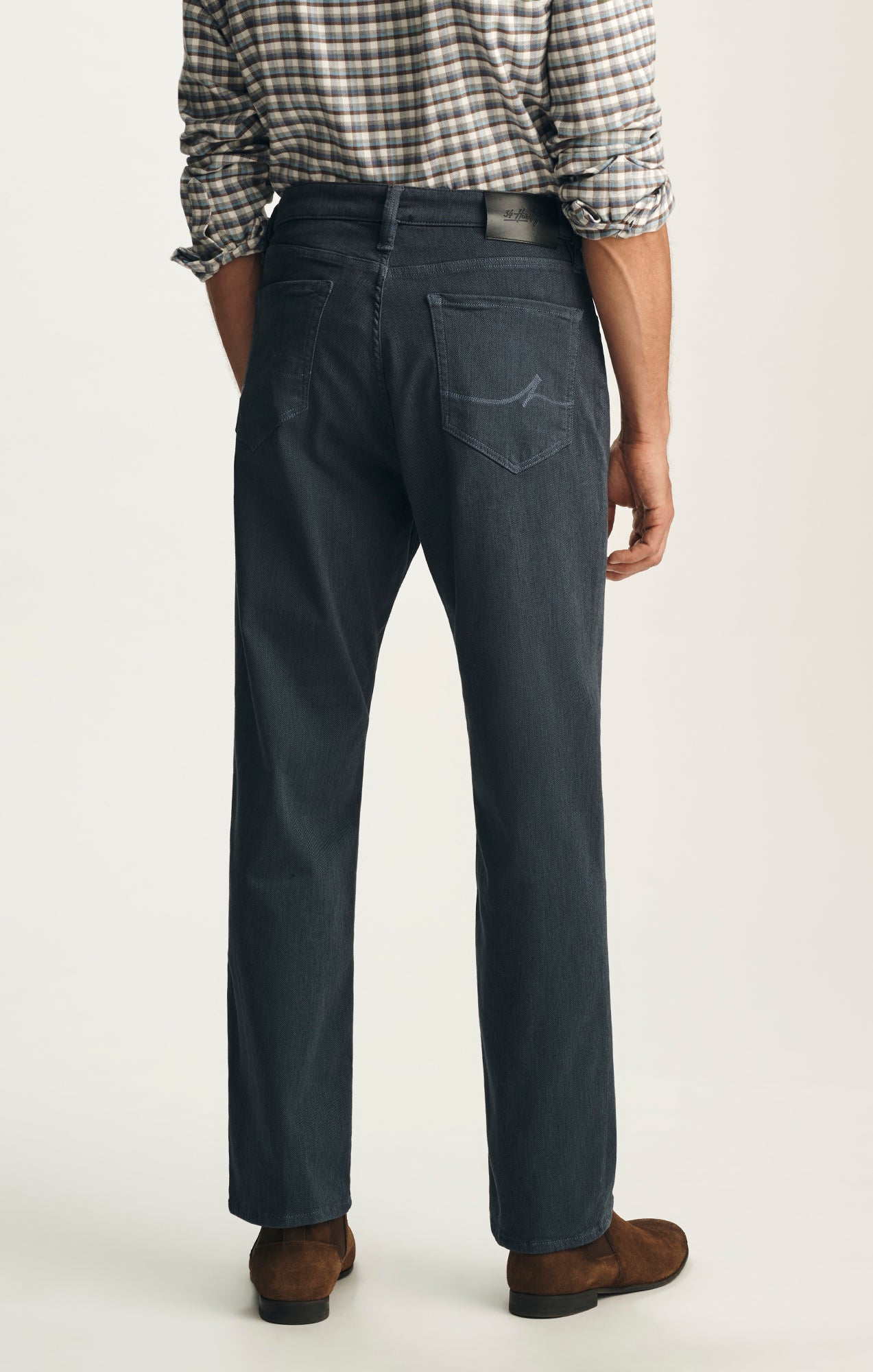 Charisma Relaxed Straight Pants In Insignia Blue Diagonal