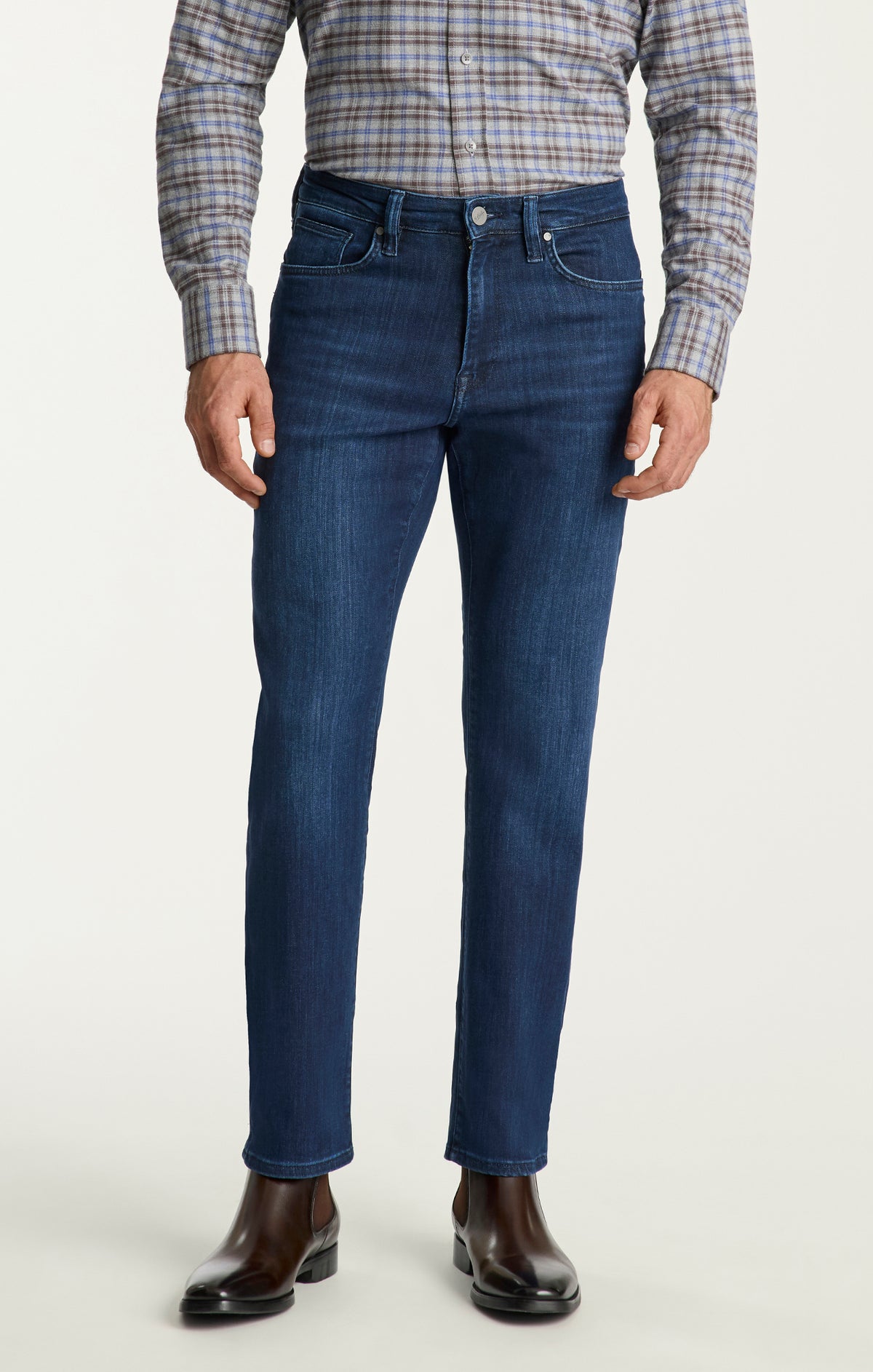 Charisma Relaxed Straight Jeans In Dark Midnight Brushed Urban