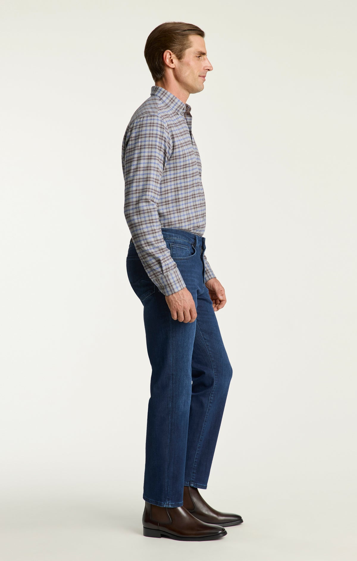 Charisma Relaxed Straight Jeans In Dark Midnight Brushed Urban