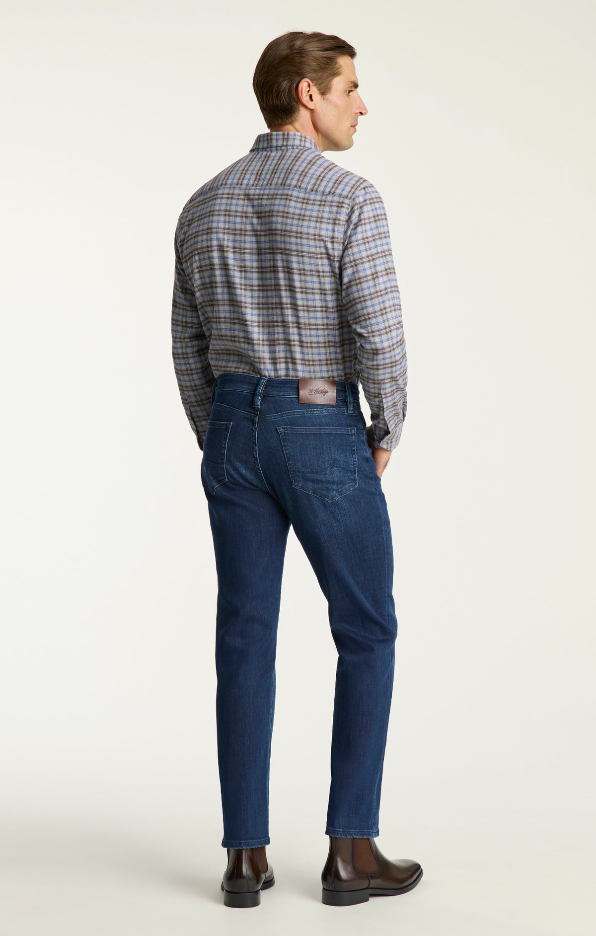 Charisma Relaxed Straight Jeans In Dark Midnight Brushed Urban