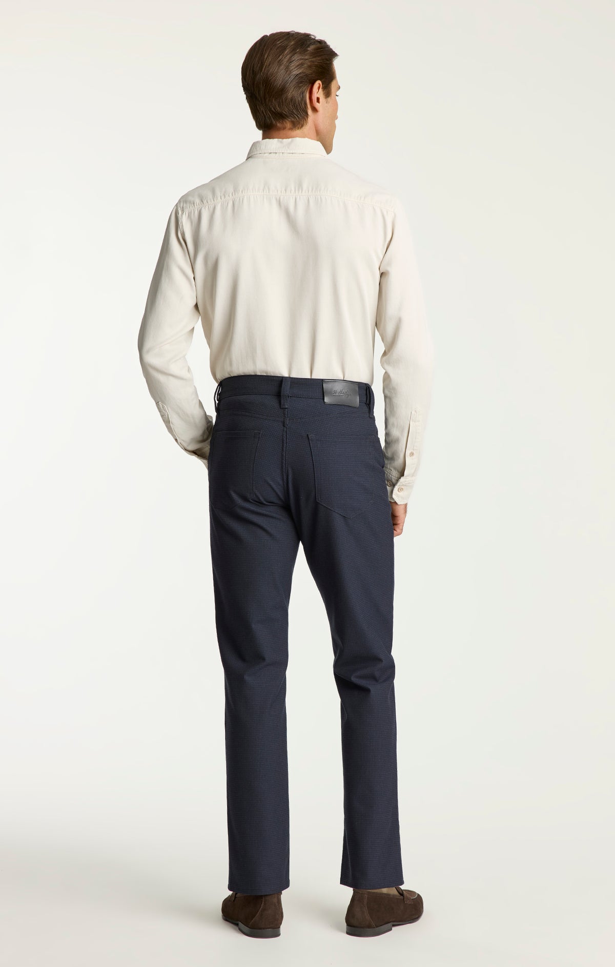 Charisma Relaxed Straight Pants in Dark Navy Supreme Plaid