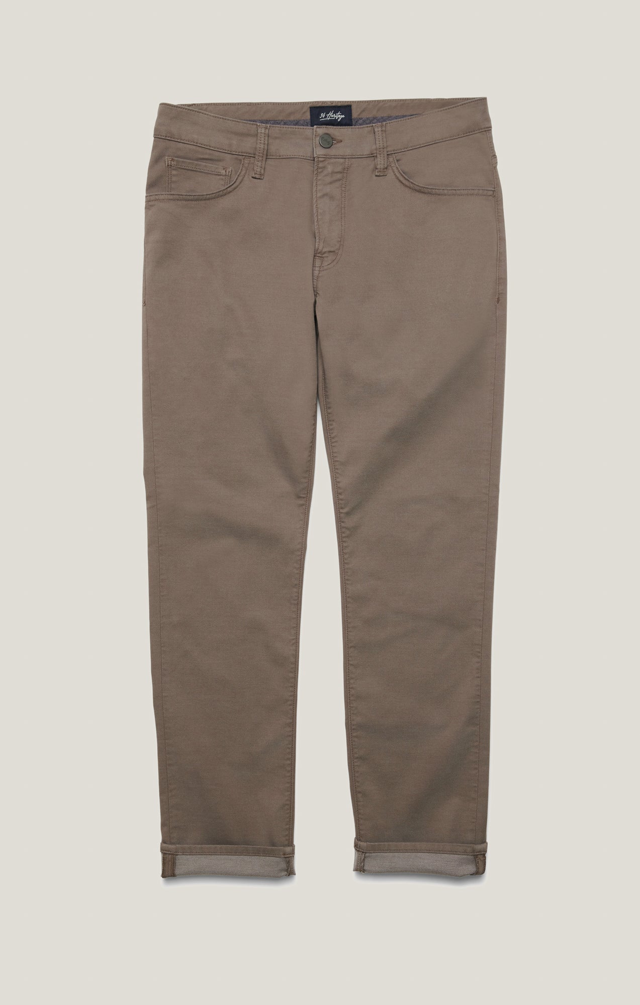 Charisma Relaxed Straight Pants in Taupe Coolmax