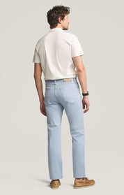 Charisma Relaxed Straight Pants in Sky Twill