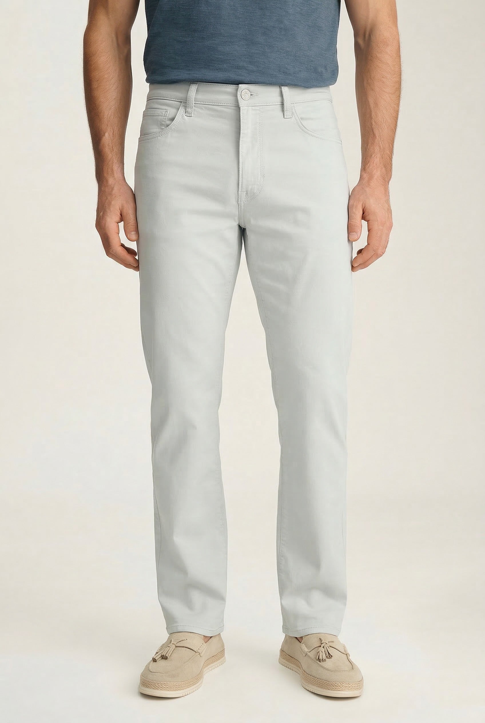 Charisma Relaxed Straight Pants In Mist Coolmax
