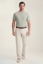 Charisma Relaxed Straight Pants In Bone Coolmax