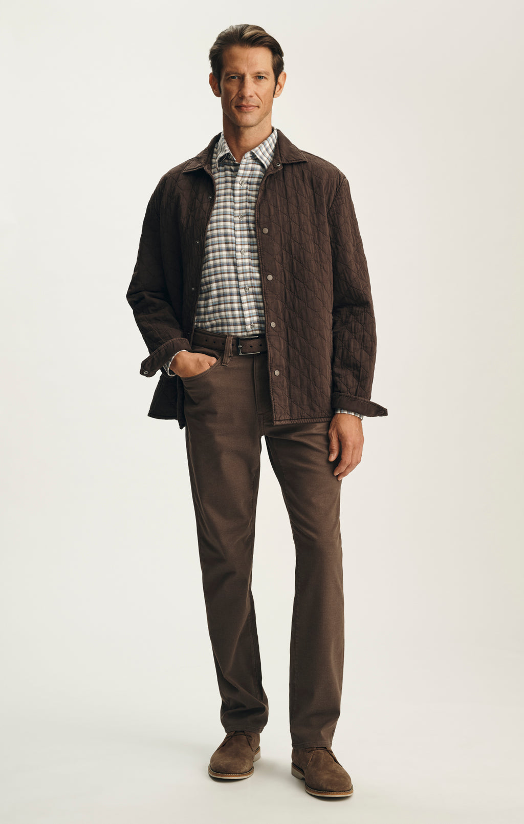 Charisma Relaxed Straight Pants in Chai CoolMax