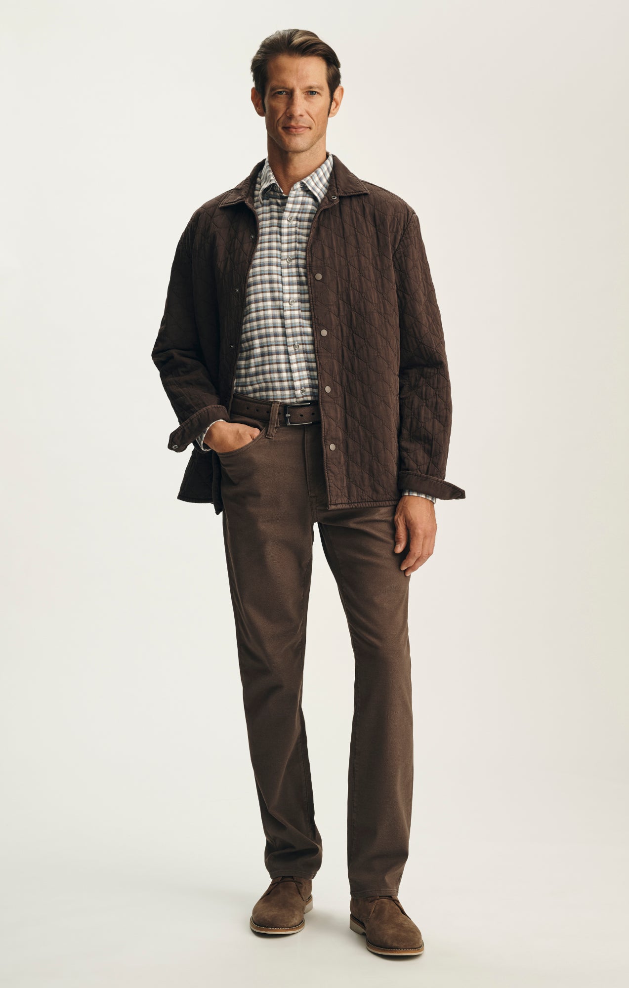 Charisma Relaxed Straight Pants in Chai CoolMax