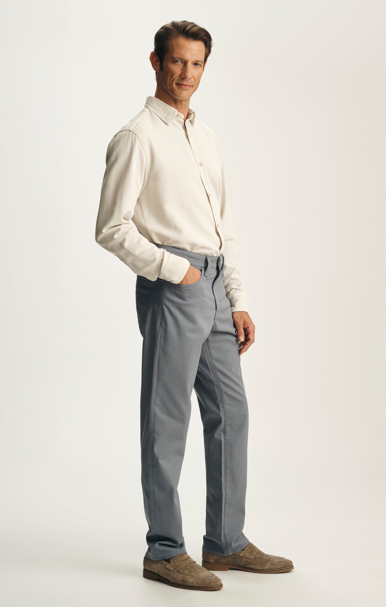Charisma Relaxed Straight Pants in Freeze CoolMax