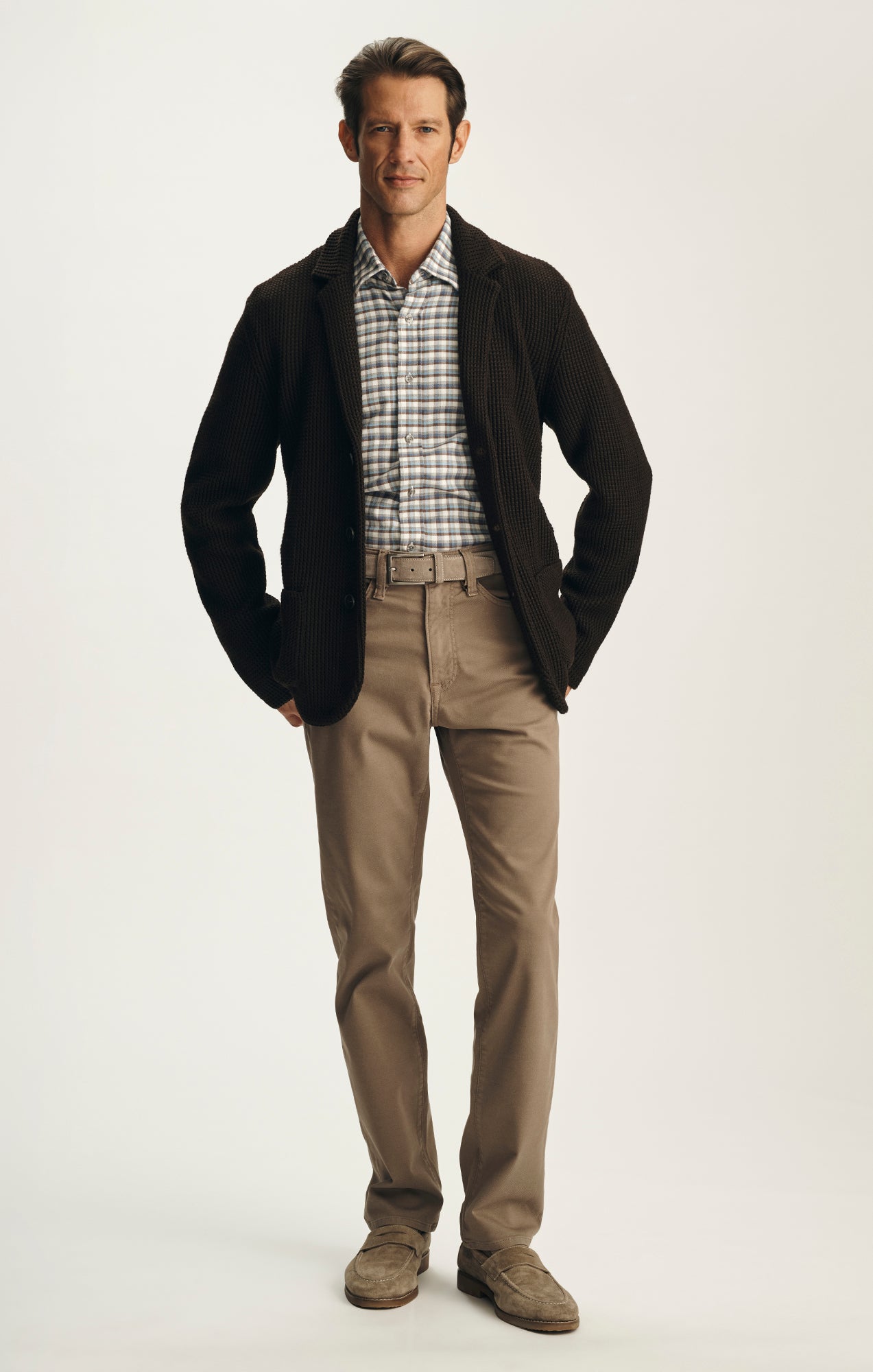 Charisma Relaxed Straight Pants in Clay CoolMax