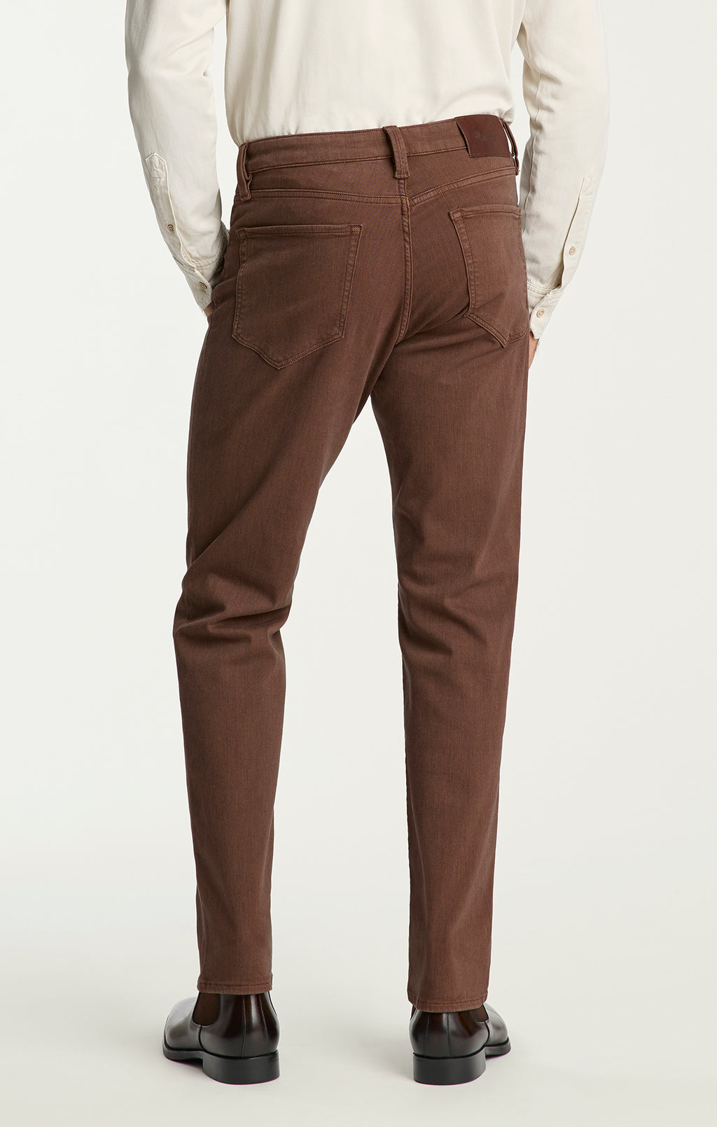 Charisma Relaxed Straight Pants in Pecan Diagonal