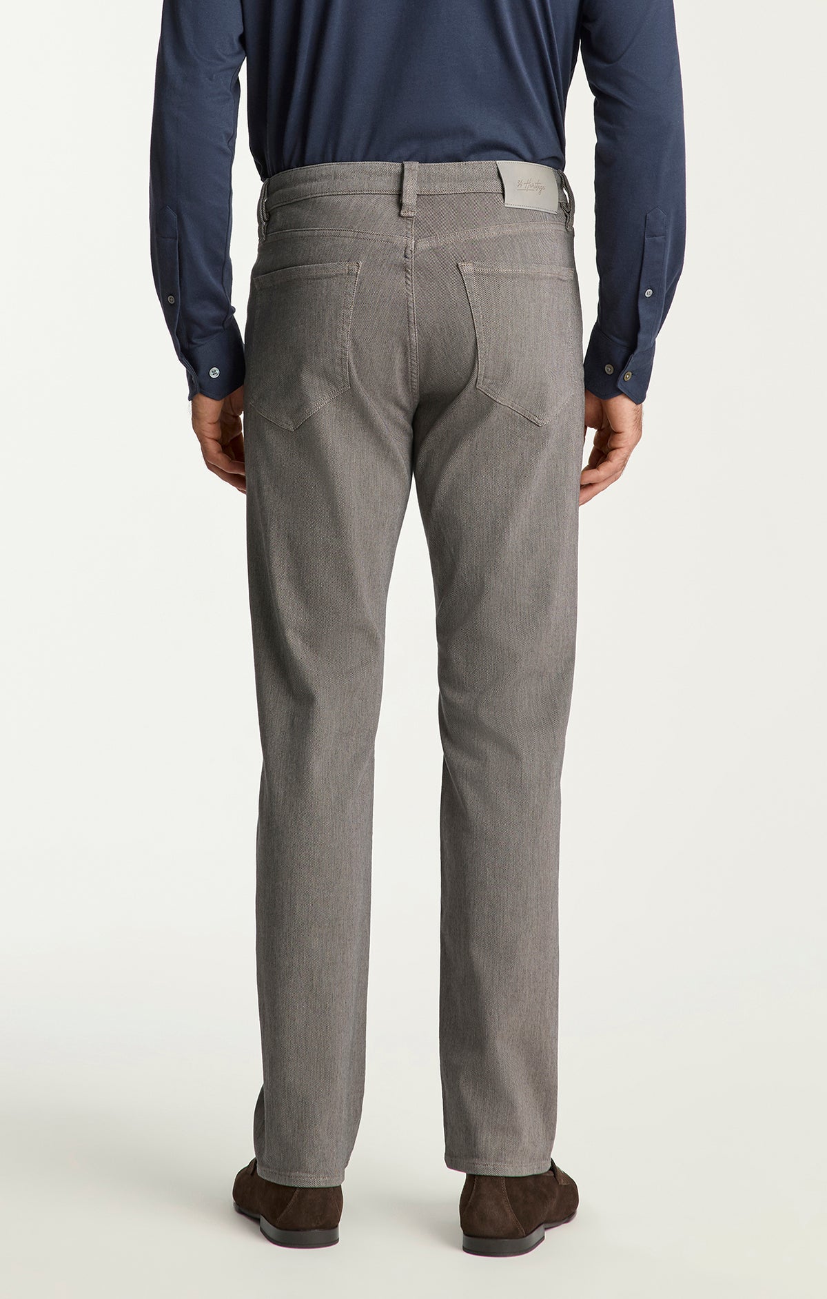 Charisma Relaxed Straight Pants in Stone Diagonal