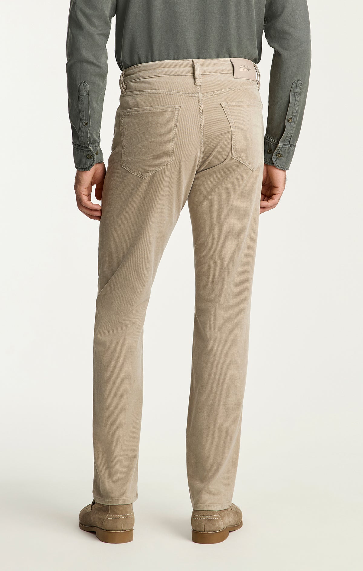 Charisma Relaxed Straight Pants in Rock Diagonal Luxe