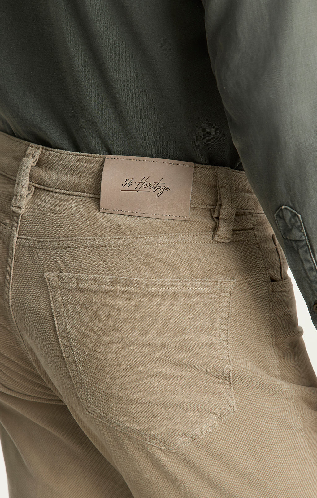 Charisma Relaxed Straight Pants in Rock Diagonal Luxe