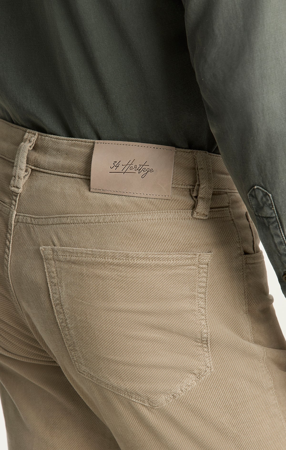 Charisma Relaxed Straight Pants in Rock Diagonal Luxe