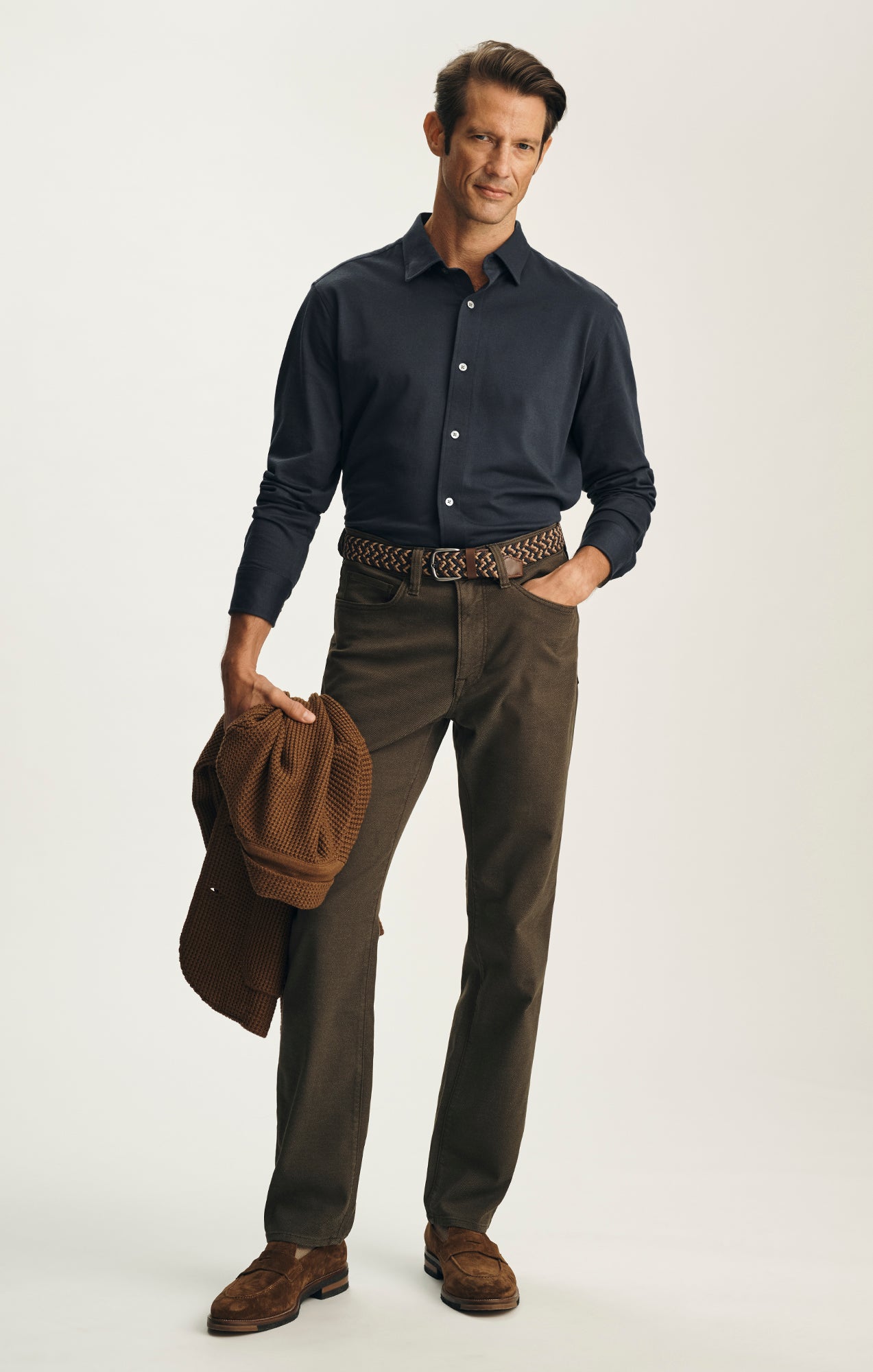 Charisma Relaxed Straight Pants in Cactus CoolMax
