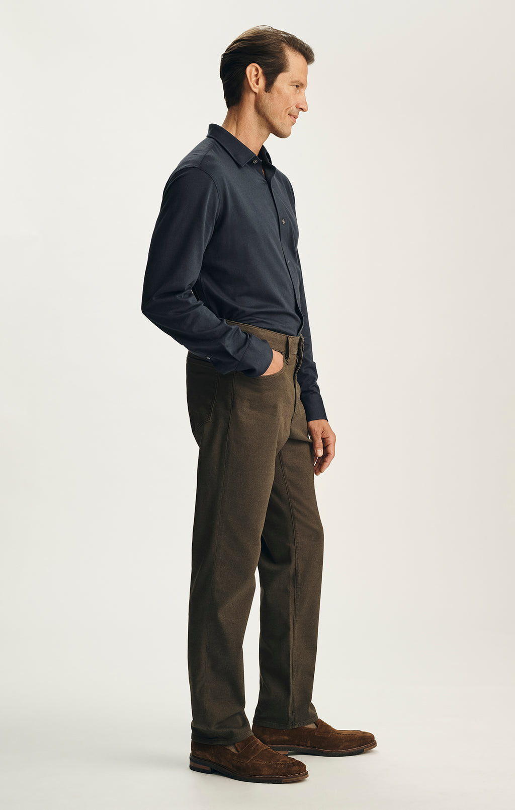 Charisma Relaxed Straight Pants in Cactus CoolMax