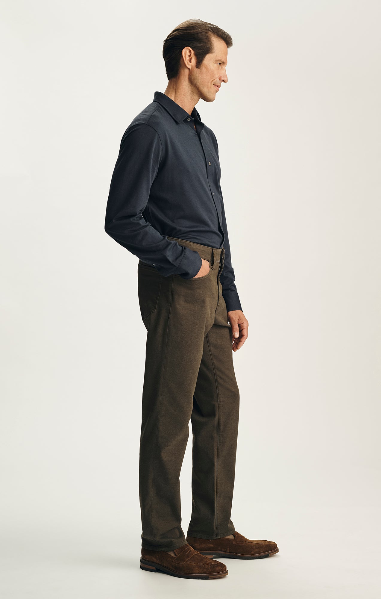 Charisma Relaxed Straight Pants in Cactus CoolMax