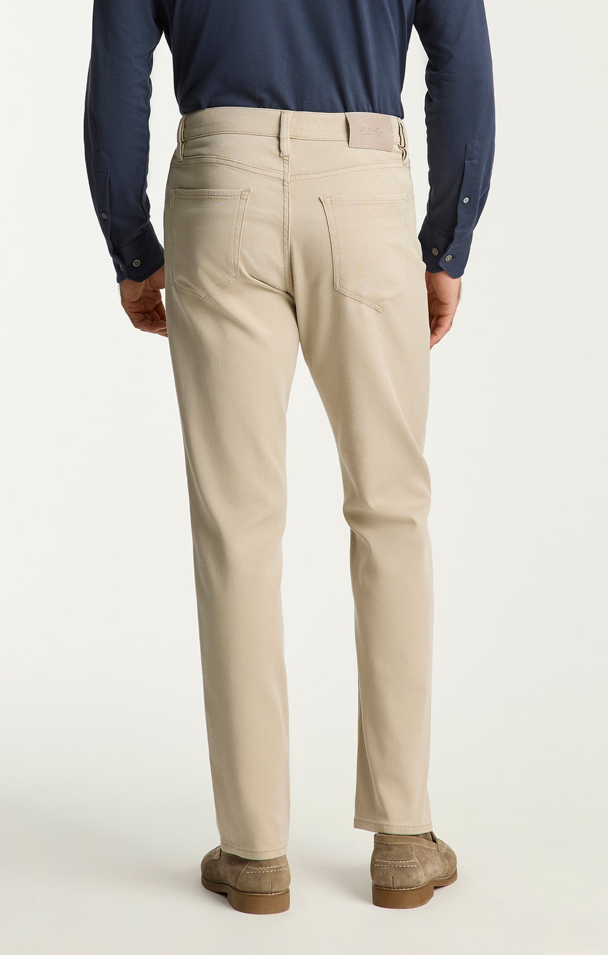 Charisma Relaxed Straight Pants in Bone Cloud Luxe