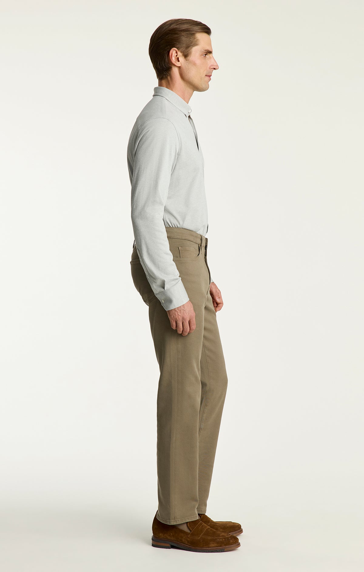 Charisma Relaxed Straight Pants in Mercury Cloud Luxe
