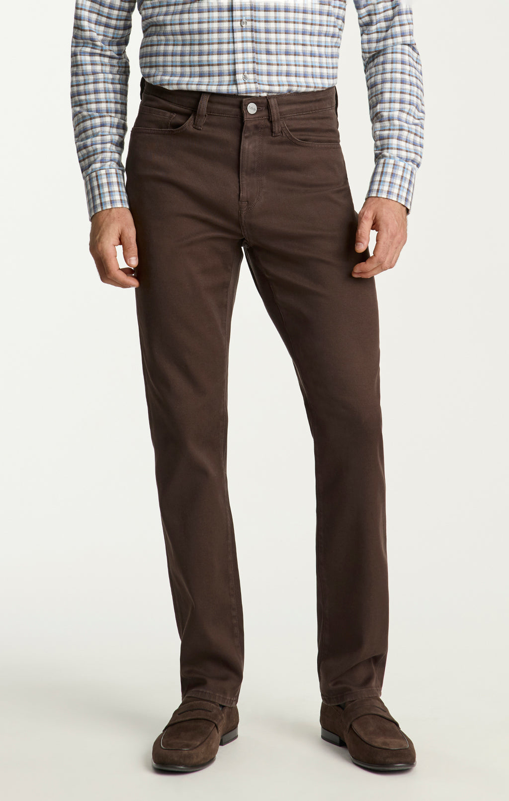 Charisma Relaxed Straight Pants in Chocolate Cloud Luxe