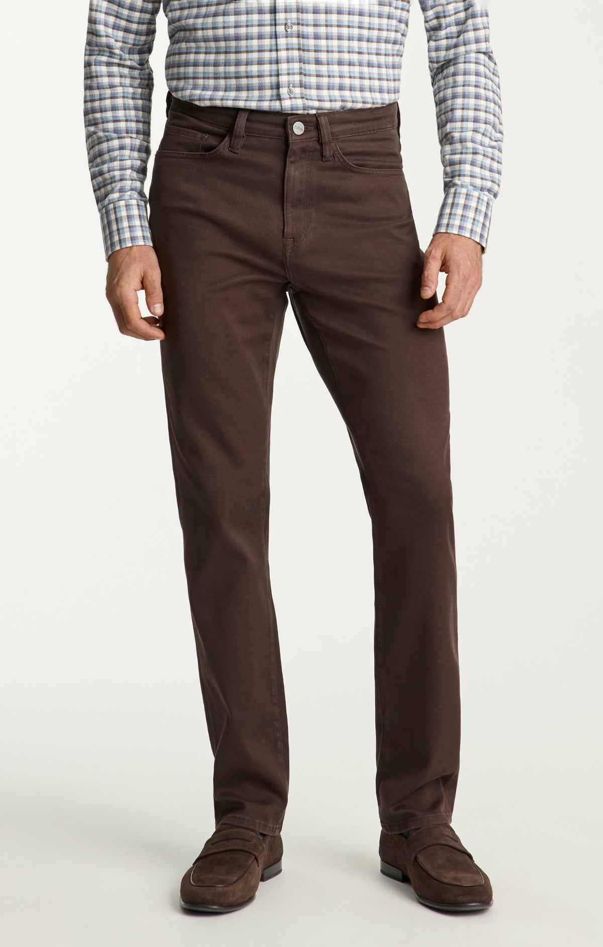 Charisma Relaxed Straight Pants in Chocolate Cloud Luxe