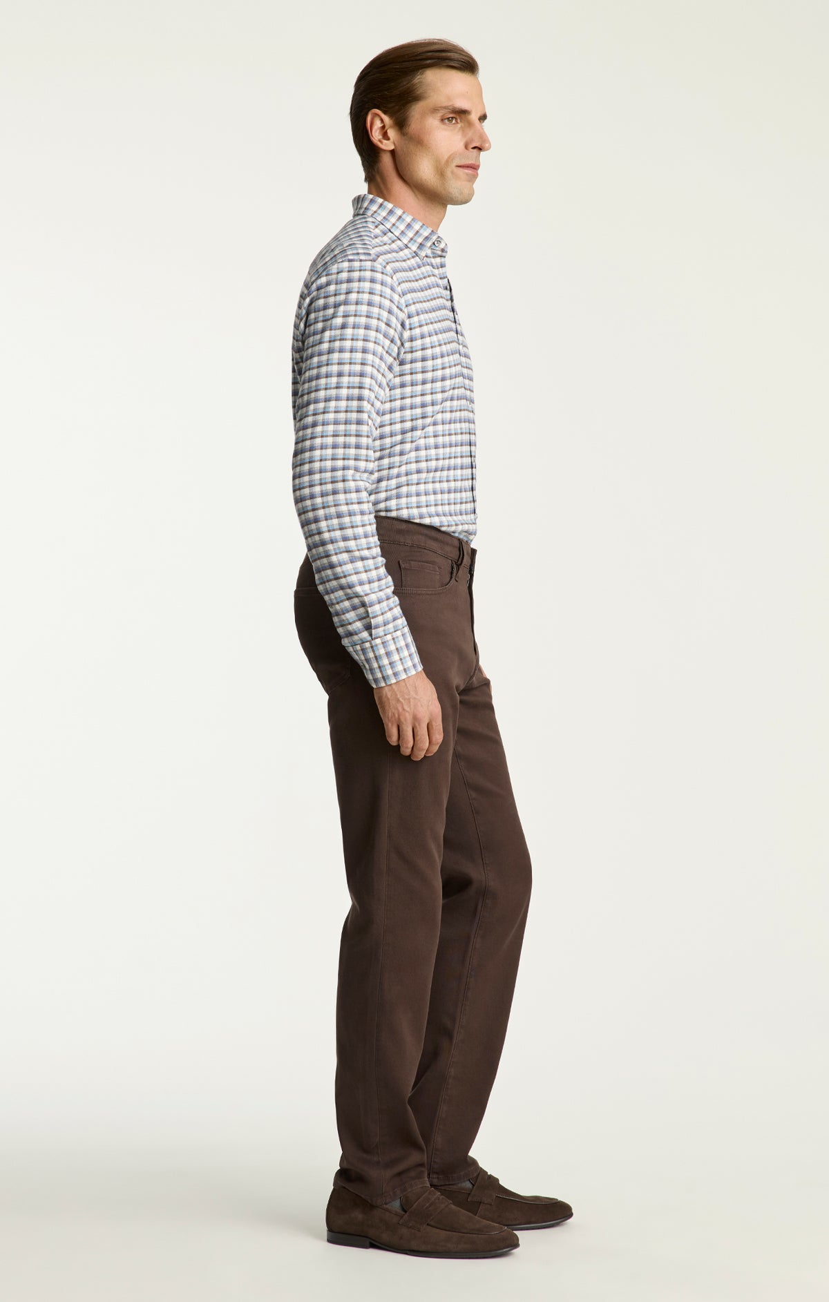 Charisma Relaxed Straight Pants in Chocolate Cloud Luxe