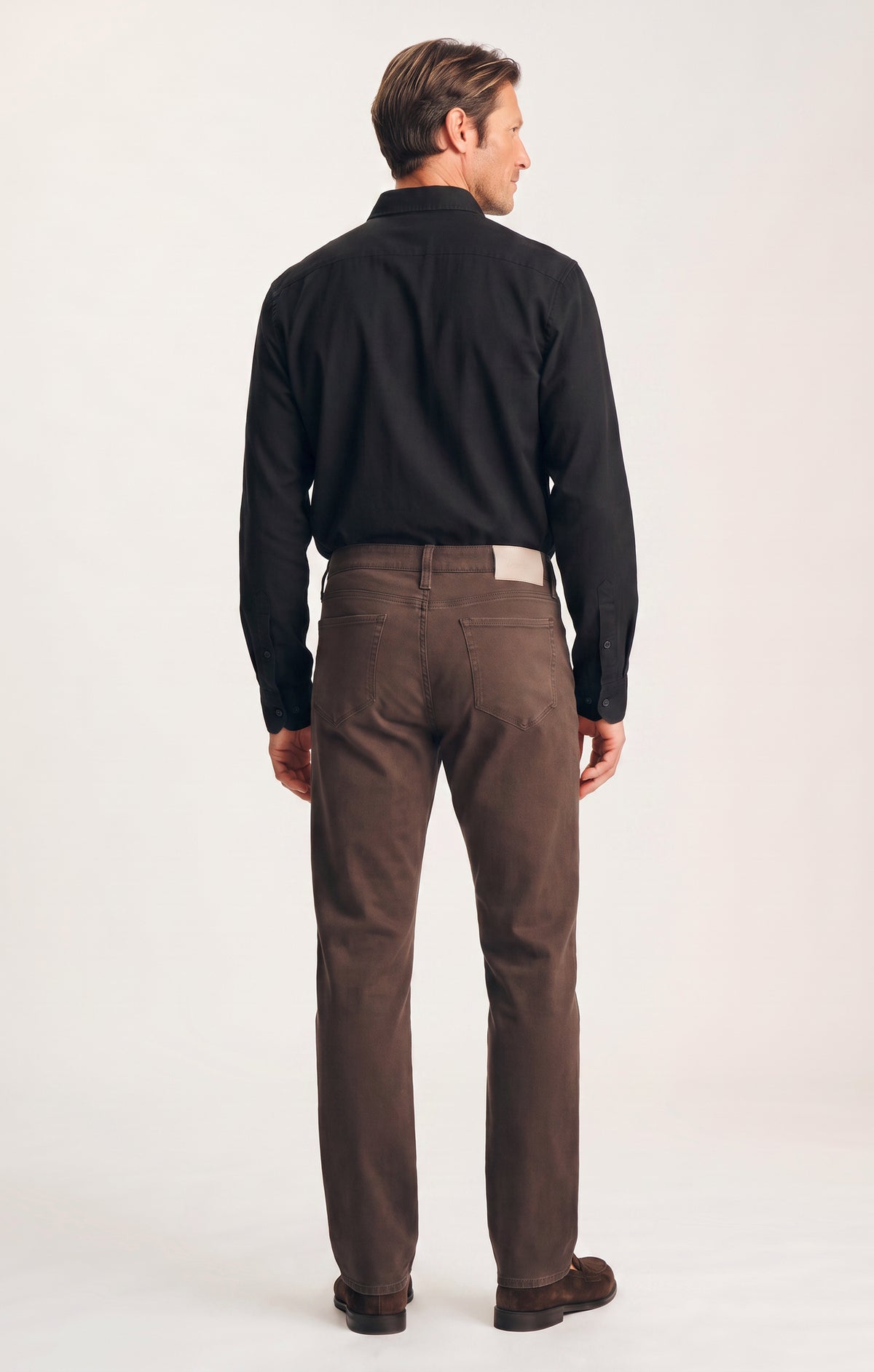 Charisma Relaxed Straight Pants in Chocolate Cloud Luxe