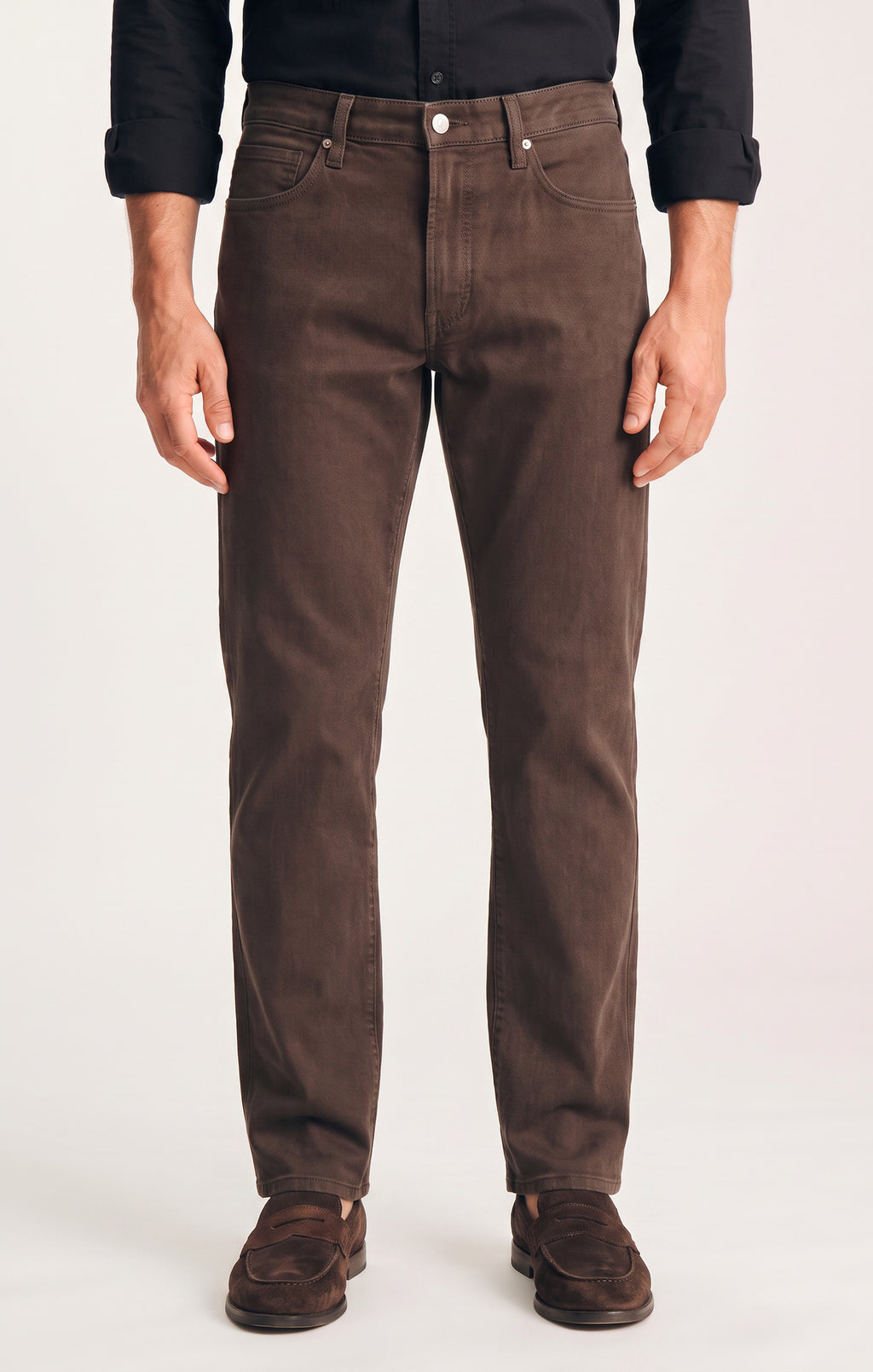 Charisma Relaxed Straight Pants in Chocolate Cloud Luxe